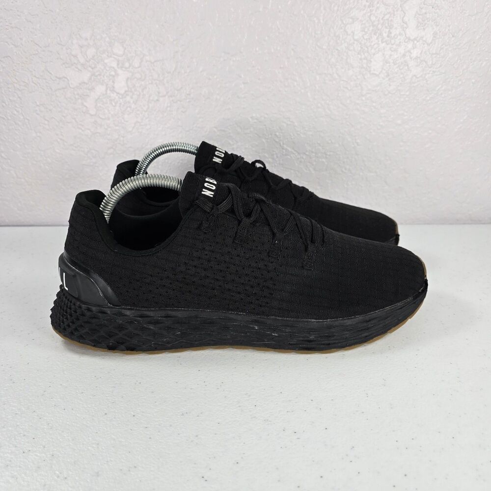 Nobull Allday Ripstop Mens 9 Triple Black Gum Sneakers Shoes